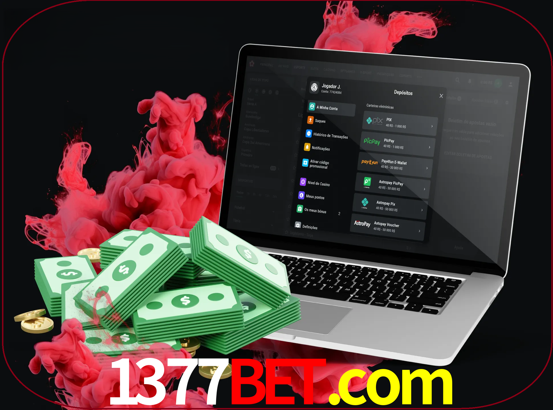Para efetuar um depósito na sua conta 1377bet, basta escolher o método de depósito e especificar o montante.