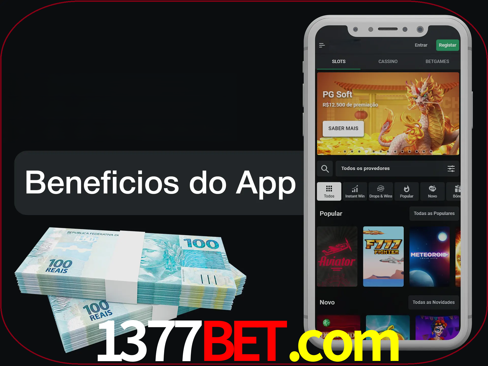 Obtenha todos os benefícios usando o aplicativo.