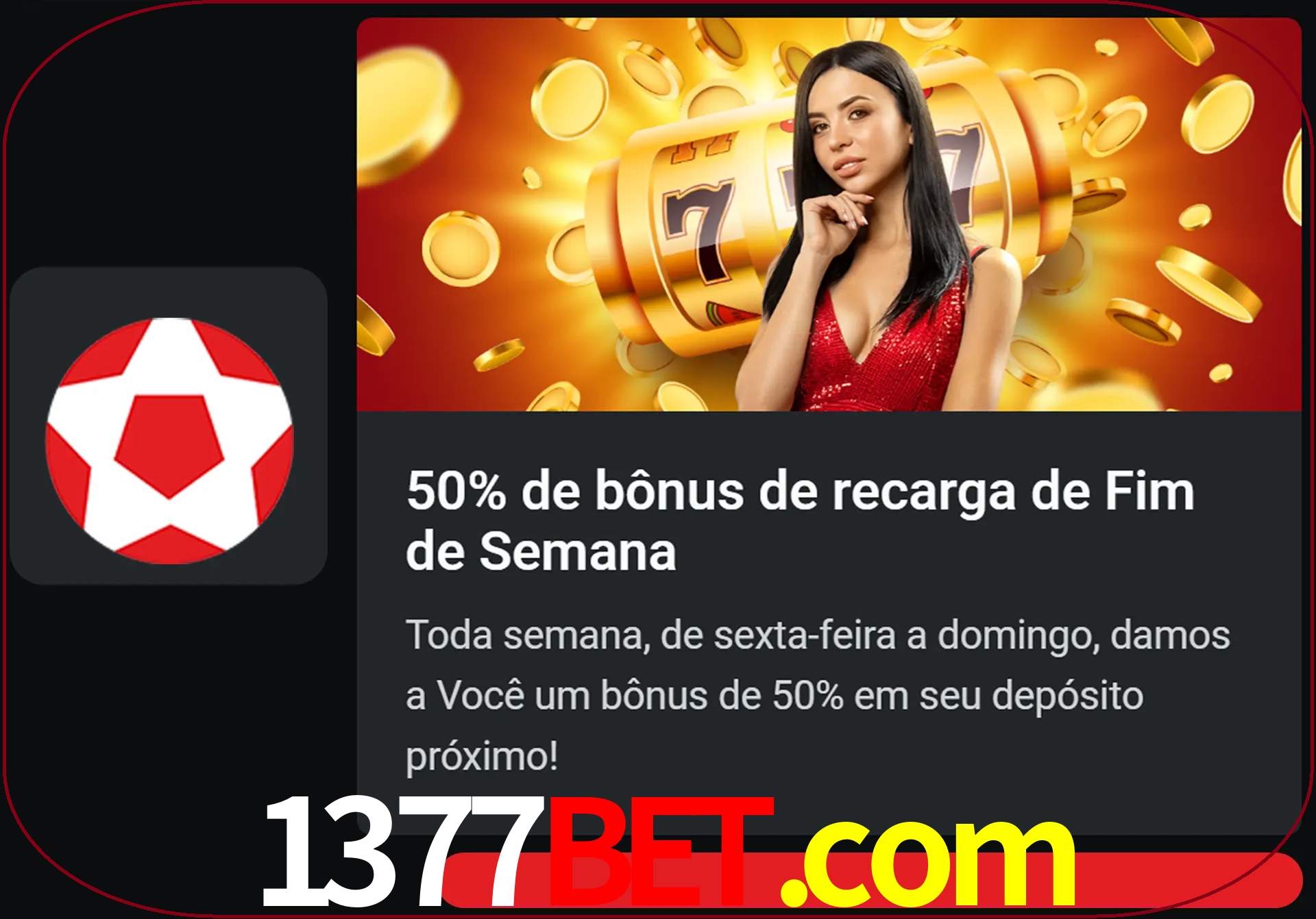 Volte a cada semana para receber novos bônus em dinheiro.