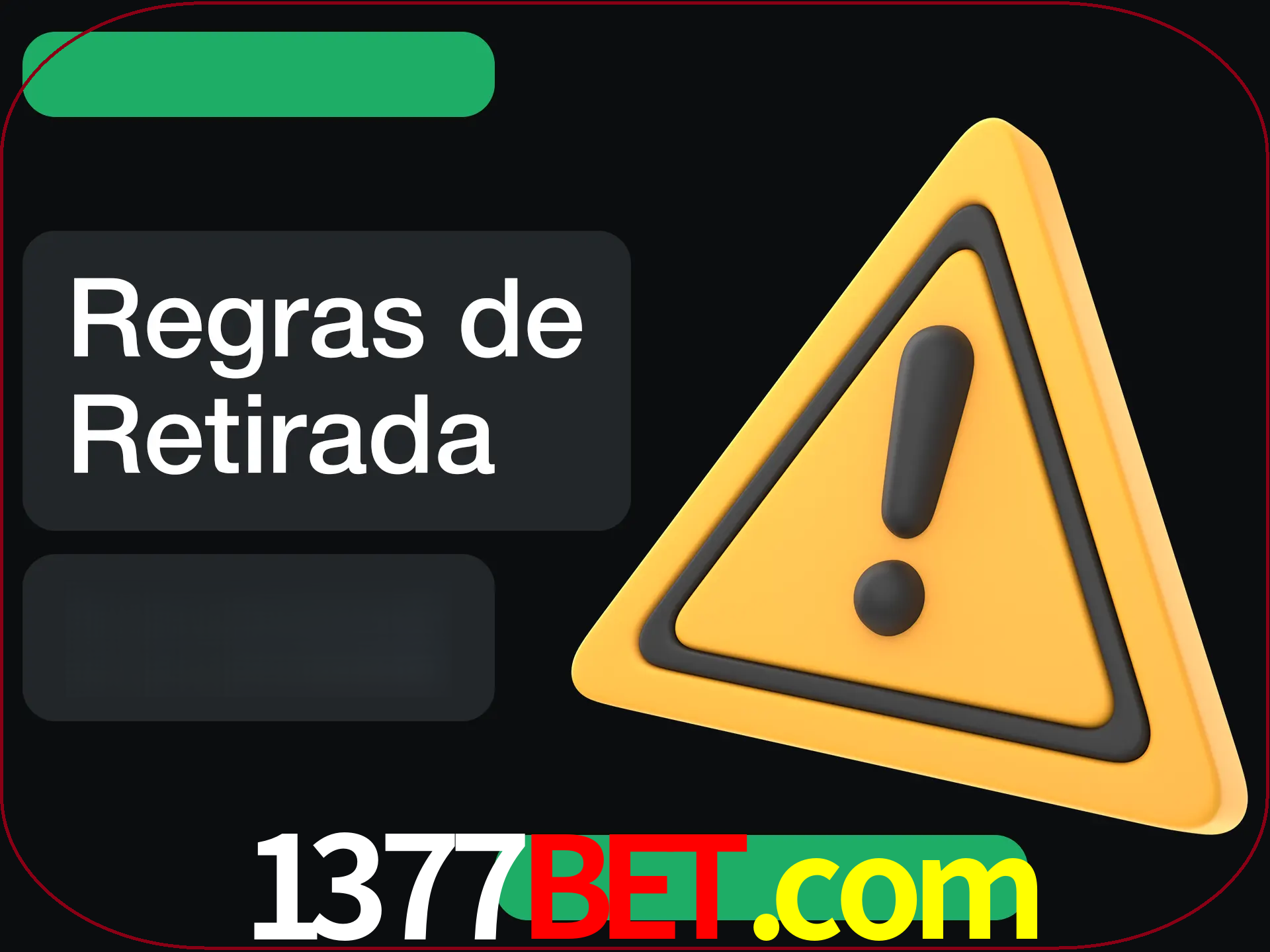 Leia as regras antes de fazer primeiro comdawal.